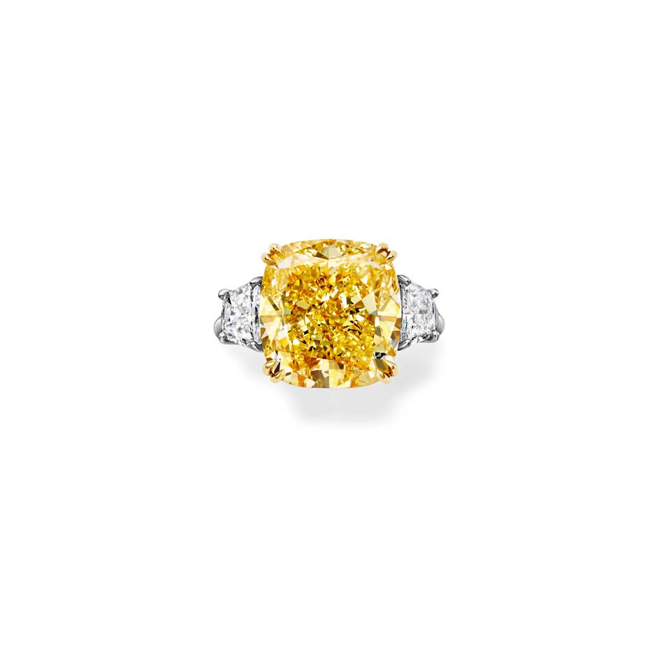 Harry winston yellow deals diamond engagement ring price